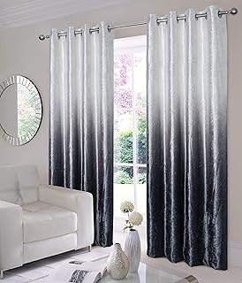 Argos Ombre Unlined Pencil Pleat Curtains 117x183cm Green