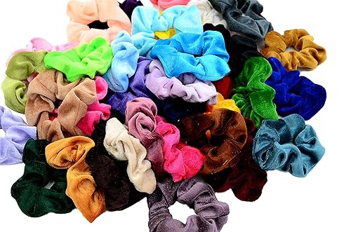 10 Pack Hair Elastics Scrunchies Velvet Scrunchy Bobbles Soft Elegant Elastic Ha - Foto 10