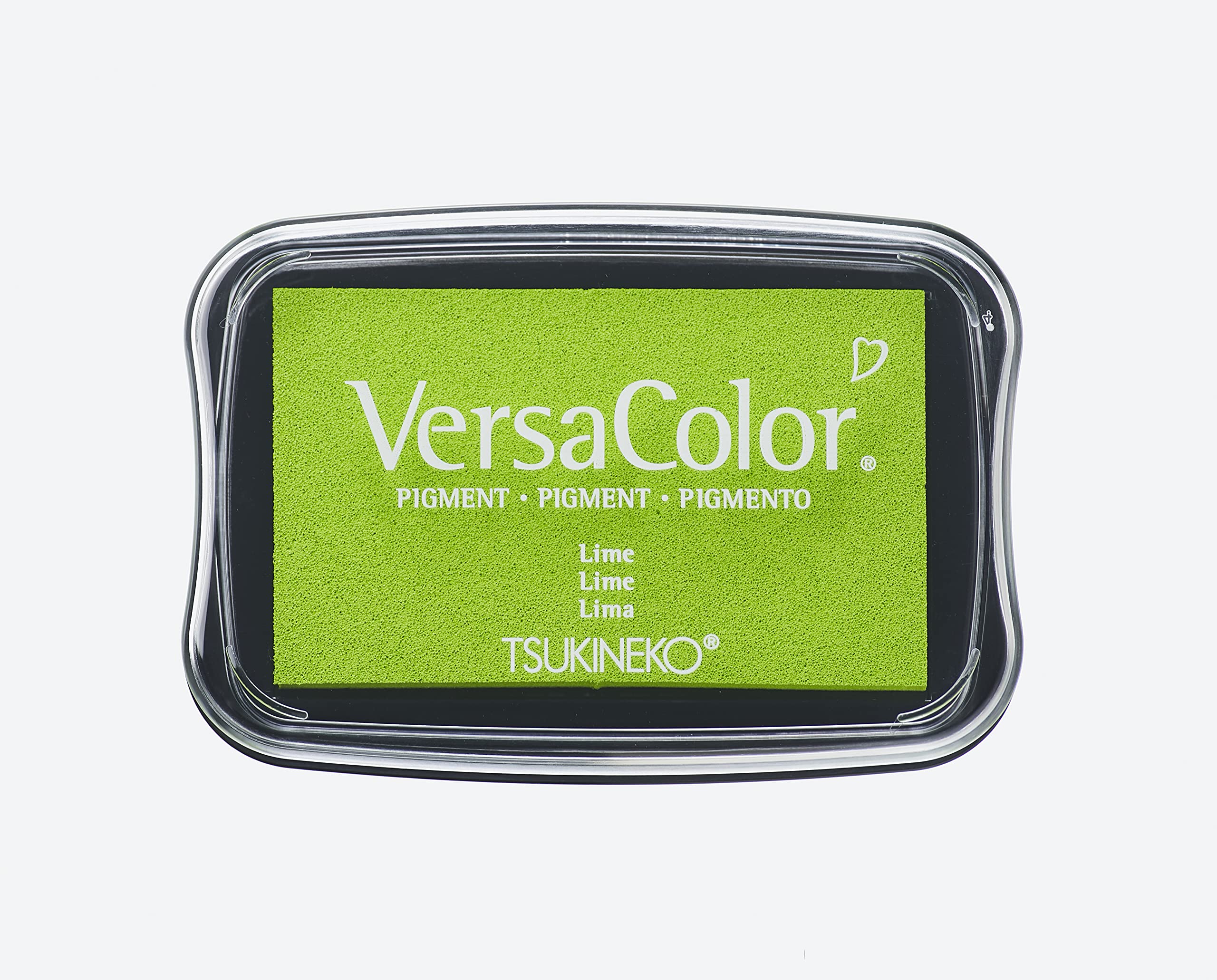Rayher Plastic Hobby Versa Color Ink Stamp Pad, 9.4 x 6.6 x 2 cm, Plastic, lime, 9.4 x 6.6 x 2 cm