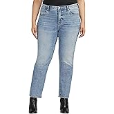 Jag Jeans Womens Plus Size Cassie Mid Rise Slim Straight Leg Jeans & Pants - Legacy