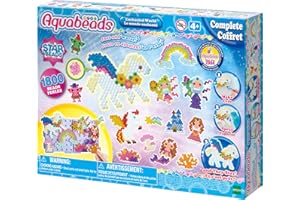 EPOCH Aquabeads Enchanted World Complete Arts & Crafts Bead Kit fot Children- Over 1,000 Beads & Display Stand