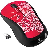 Logitech Wireless Mouse M310 - Red Topography