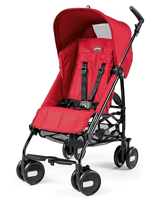 title=Peg Perego Pliko Mini Classico Passeggino, Rosso (Red)