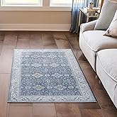 Wyatt & Ash Dream Mink Washable Willa Blue/Taupe Geometric 3' x 5' Accent