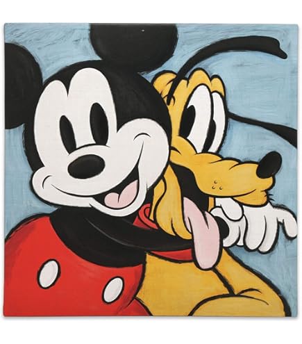 絵画（ペット／キャラクター／家族／風景など） 　MICKEY MOUSE Var.   　 Amazon.com: (16x20) Walt Disney Mickey Mouse and Friends Brick