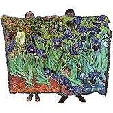 Pure Country Weavers Irises Blanket by Vincent Van Gogh - Fine Art Gift Tapestry Throw Woven from Cotton - Made in The USA (72x54)