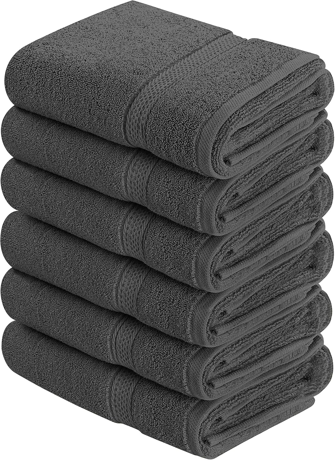Utopia Towels Premium Grey Hand Towels - 100% Combed Ring Spun Cotton, Ultra Soft and Highly Absorbent, 700 GSM Exrta Large Thick Hand Towels 16 x 28 inches, Hotel & Spa Quality Hand Towels (6-Pack): Home & Kitchen