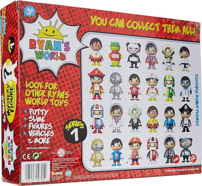 ryan's world 6 pack figures
