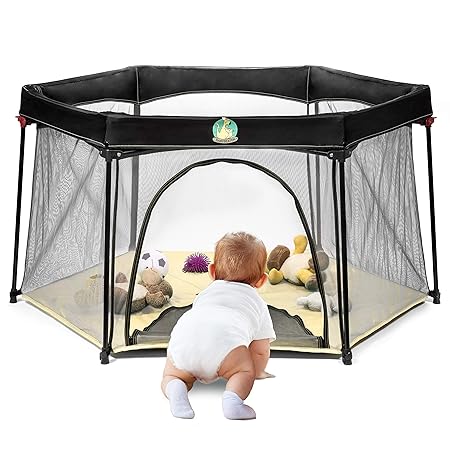 sunset orange kids playpen