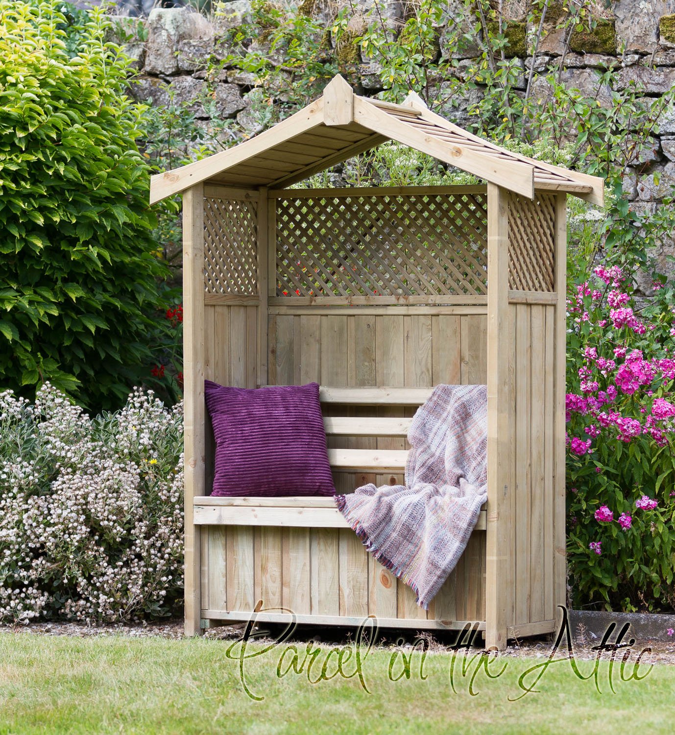 Parcel in the Attic - Mueble de jardín (madera, con función de ...