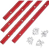 T Track 48" with Wood Screws-Double Cut Profile Universal T-Track with Predrilled Mounting Holes-Woodworking-Fine Sandblast A