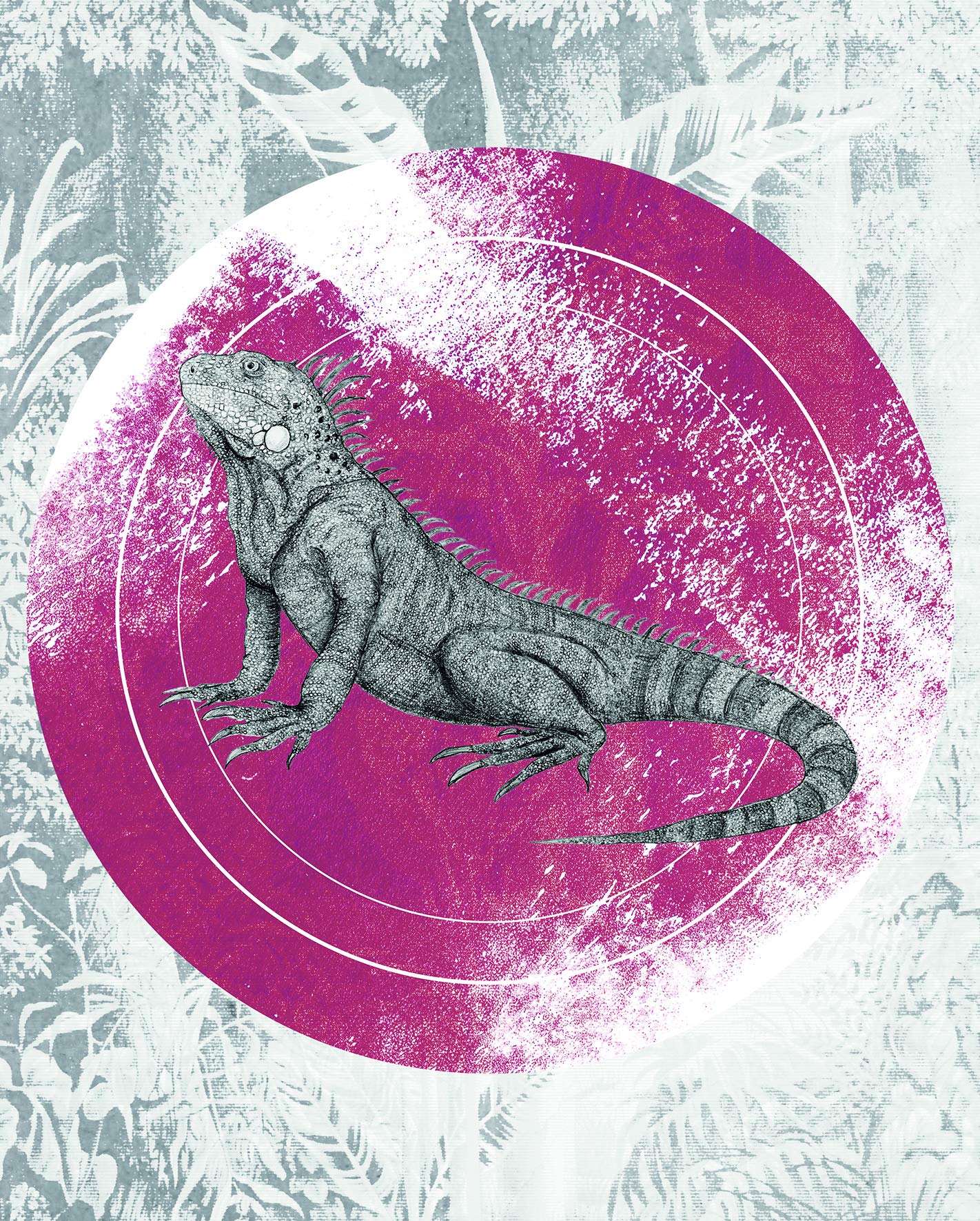 Komar Wall Painting, Polyvinyl Chloride (PVC), Black, White, Red, 40 x 50 cm