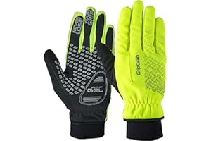 GripGrab Ride Windproof Winter Padded Cycling Gloves Full Finger Breathable Biking Gloves Thermal Fleece Lined Cold Weather Bike Riding Gloves for MTB Gravel Road Bike