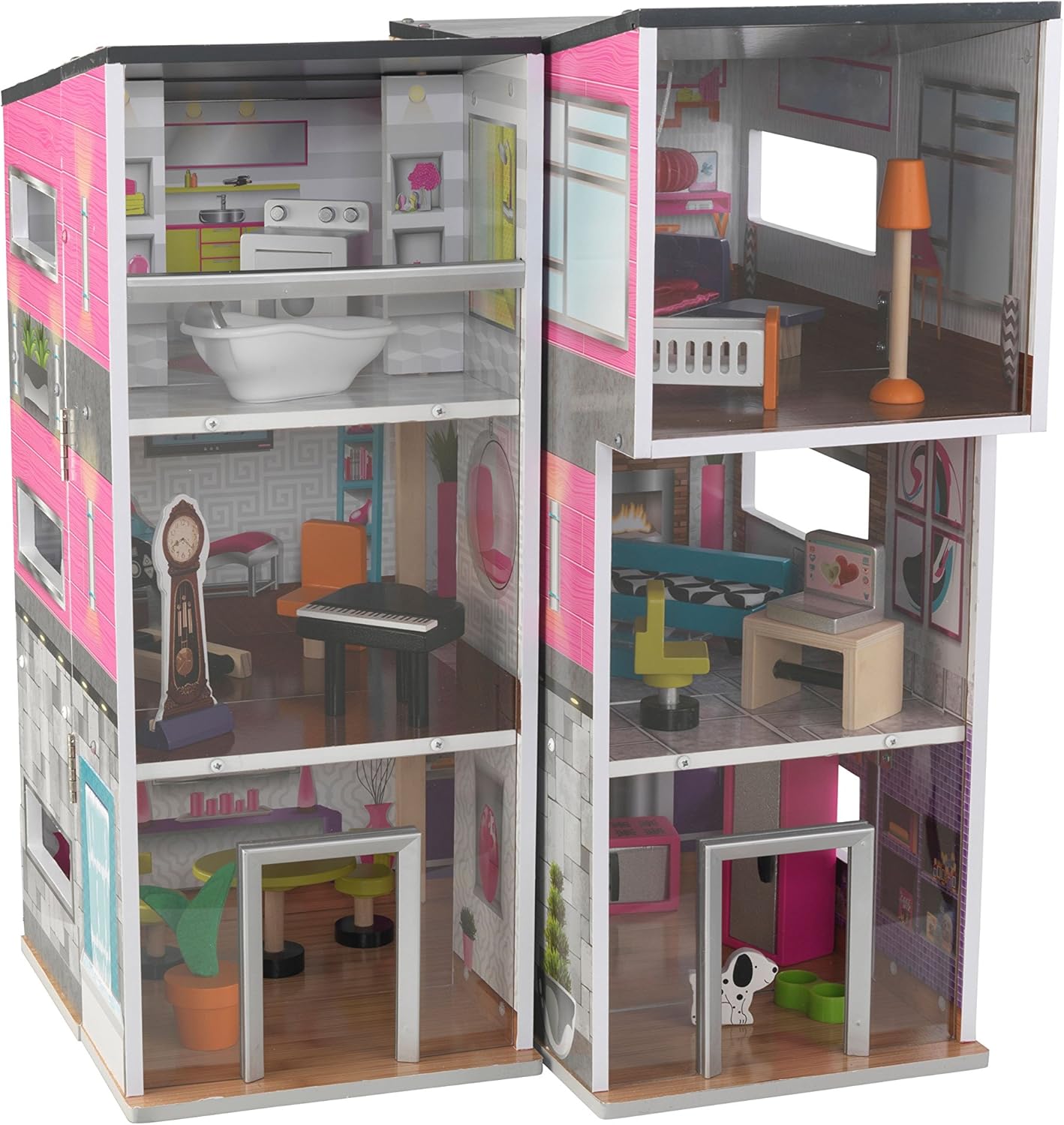KidKraft Contemporary Deluxe Townhouse, Dollhouses Amazon Canada