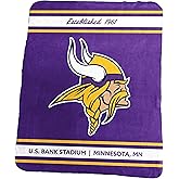 Logo Brands Pro Football Classic Fleece Throw Blanket - 50" x 60" (Minnesota - Vikings)