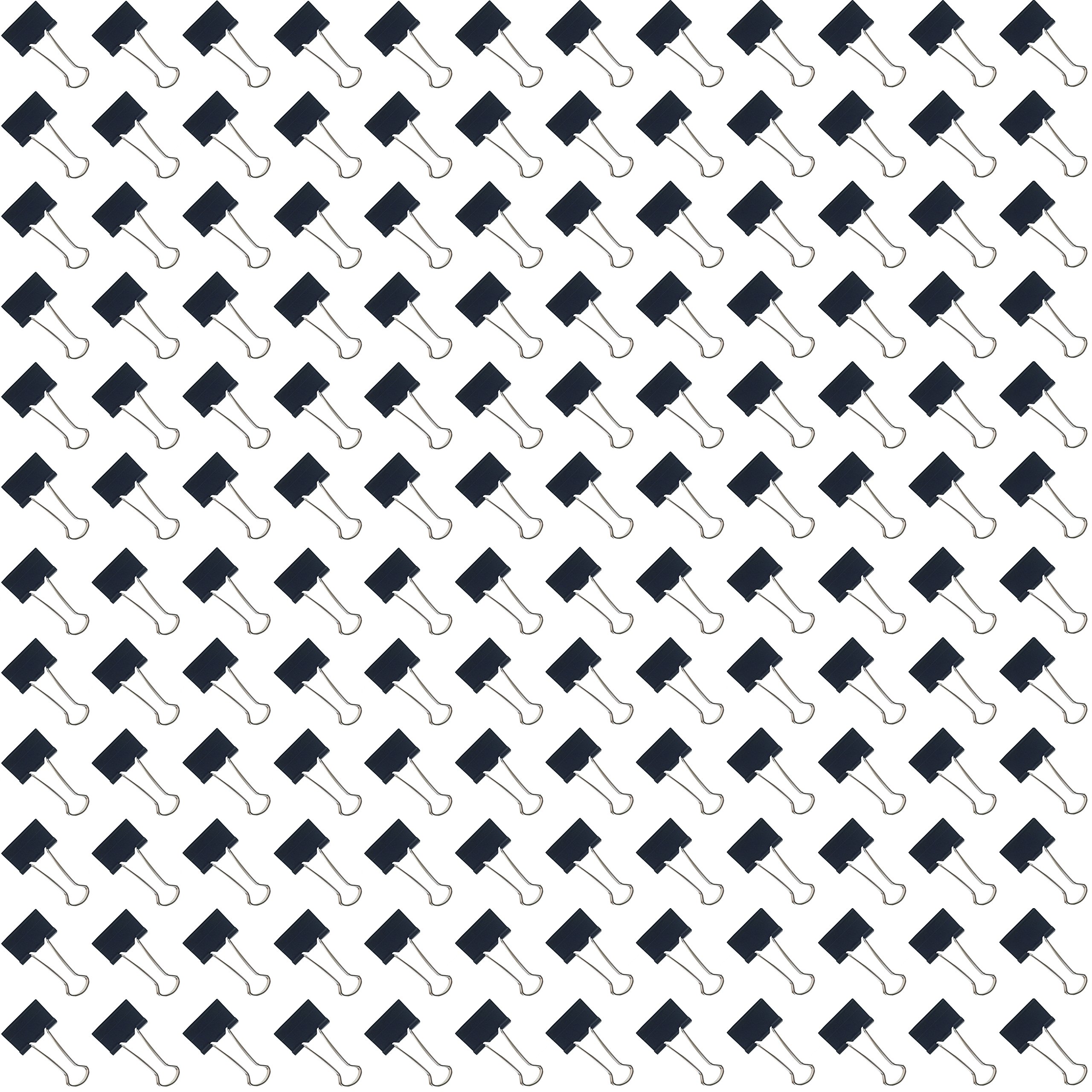 Clipco Binder Clips Small 1-Inch Black (144-Pack)