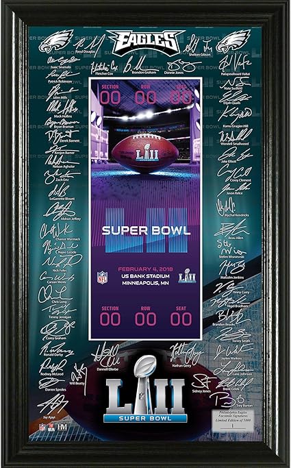 Amazon.com Philadelphia Eagles Highland Mint Super Bowl LII Bound 12