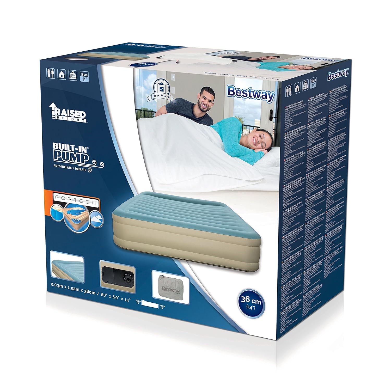 Bestway Luftbett Gästebett Luftmatratze mit integrierter ...