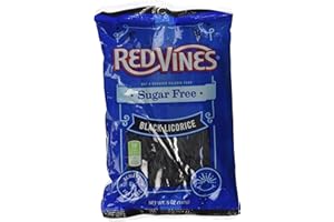 RED VINES American Licorice Sugar Free Black Licorice Vines, 1 bag (5 oz)