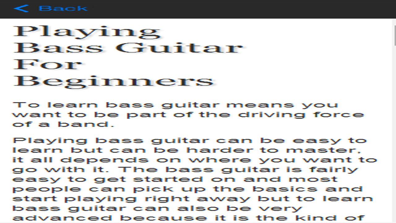 Learn Bass Guitar