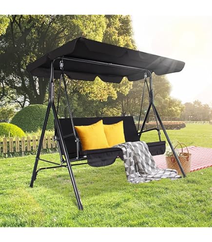 Seater Swing Outdoor Swings With Canopy For Adults TY Arts Culture