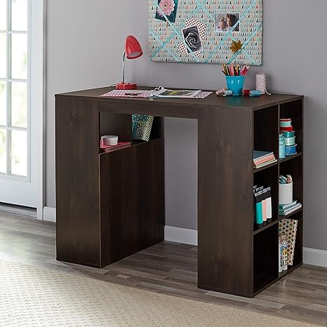 Mainstays Student Desk Home Office Bedroom Furniture Indoor Desk Easy Glide Accessory Drawer Desk Only Rodeo Oak 12 Cube Storage Desk Dark