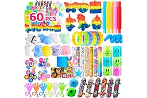 JOYIN 60 Pcs Party Favors for Kids, Fidget Toys Pack, Sensory Toy, Goodie Bags Fillers for Kids Birthday Party, Prizes in Bulk for School, Pinata Stuffers, Classroom Prizes, Treasure Box Toys Autism