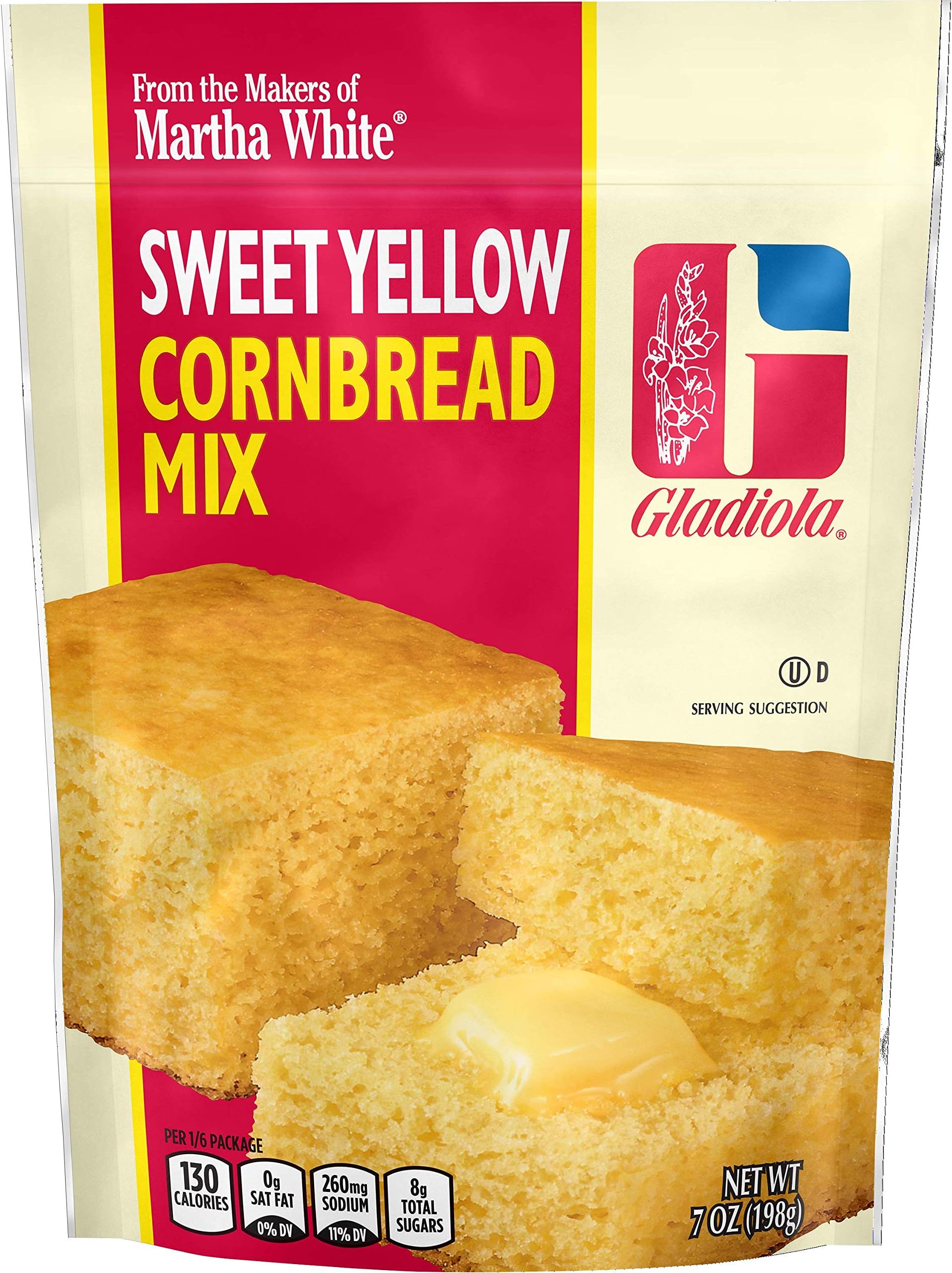 Gladiola Sweet Yellow Cornbread and Muffin Mix, 7 Ounce (Pack of 12)