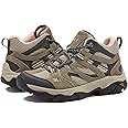 HI-TEC Ravus Mid Hiking Boots for Women, Lightweight Breathable Outdoor Trekking Shoes