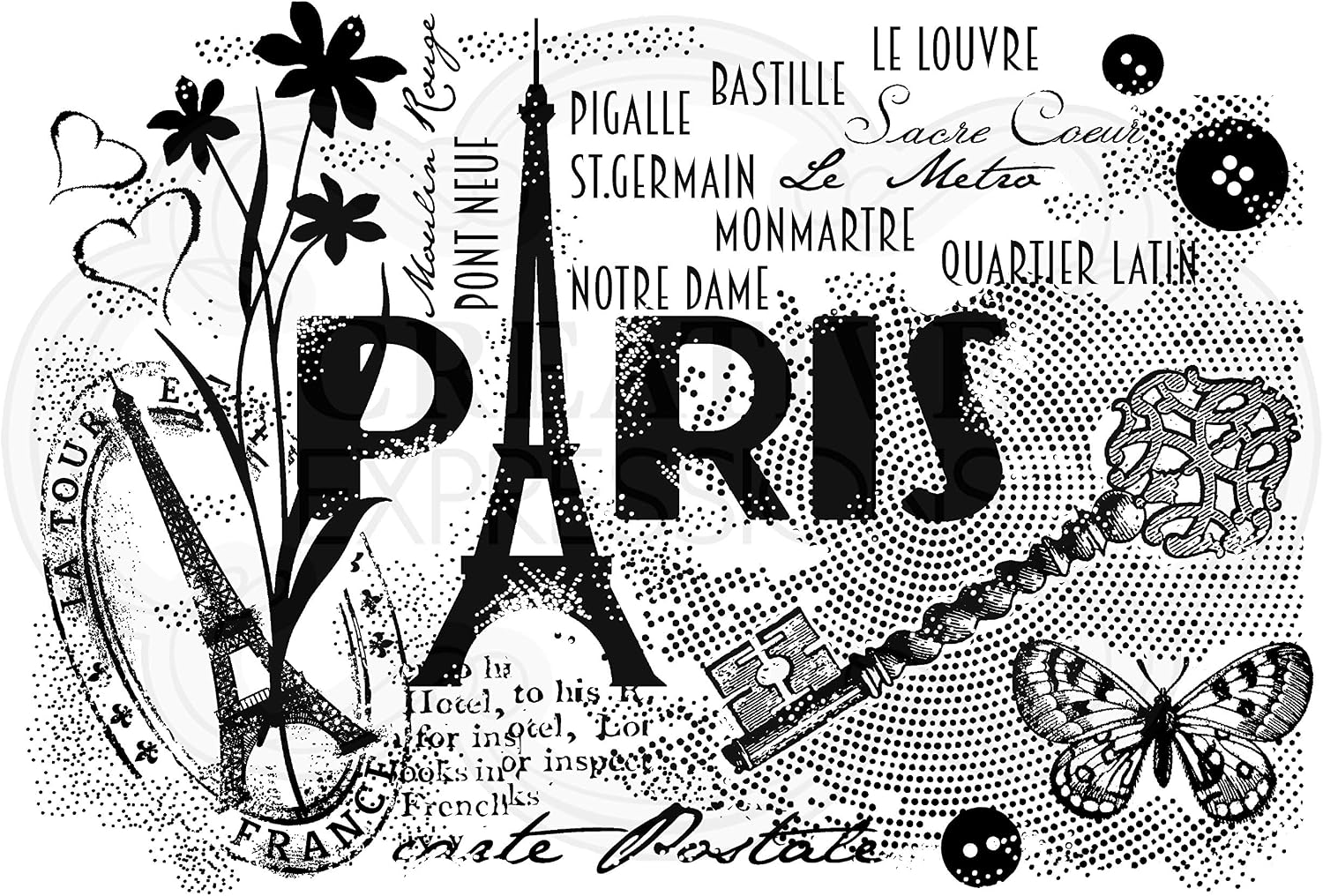 Woodware Clear Magic by Francoise Read - Paris Postcard, 10.0 x 13.5 cm