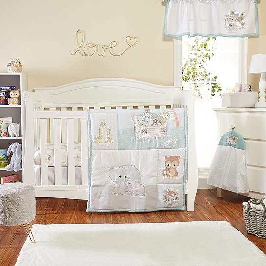 Precious Moments Noah’s Ark 4 Pc Crib Bedding for Boys by
