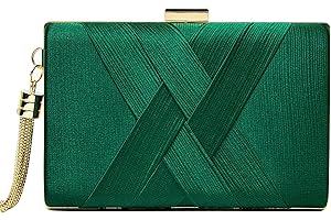 CARIEDO Women's Evening Handbag Clutch Velvet Fabric Bridal Purse for Wedding Prom Night Out Party