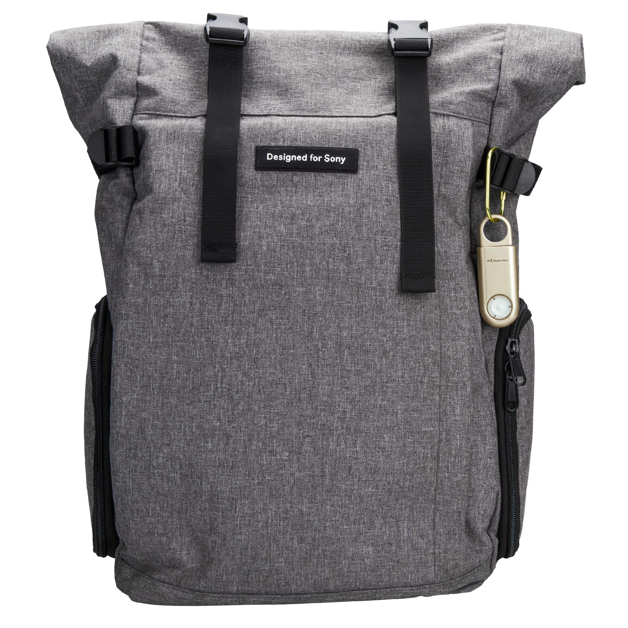 130dB Personal Safety Alarm Strobe Light. Loud Sound Keychain Siren with Carabiner for Women, School Children, Night Runners, Hiking. Bear Alarm Deterrent. SOS Emergency Self Defense Alerts. Gold