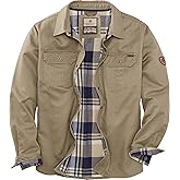 Legendary Whitetails Men's Flannel Lined Shirt Jacket Waxed Cotton Water Resistant