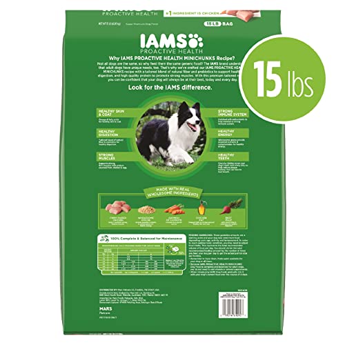 IAMS Proactive Health Adult Minichunks Dry Dog Food with Real Chicken