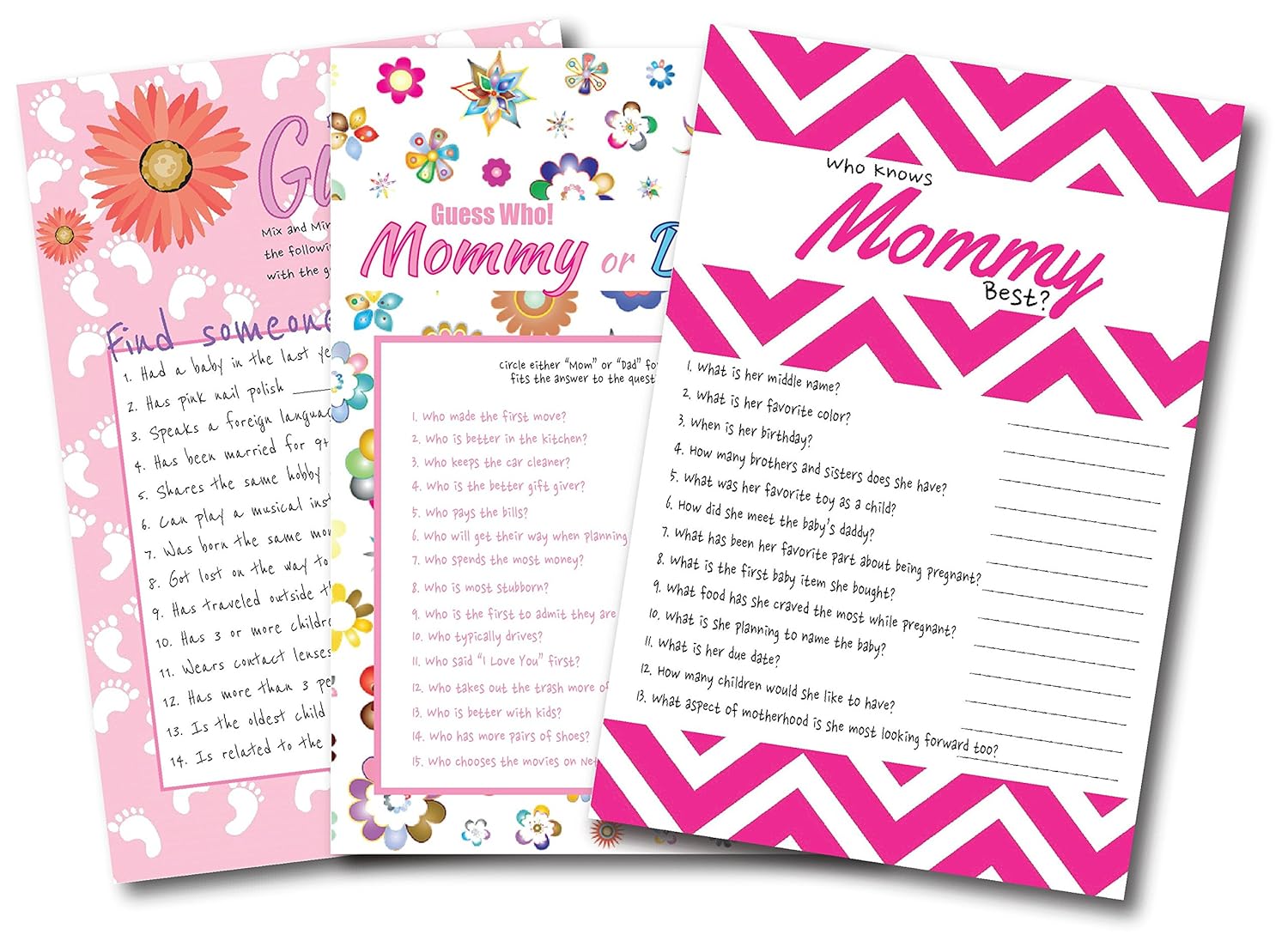 Amazon Com Baby Girl Shower Games By L And P Designs Baby Party
