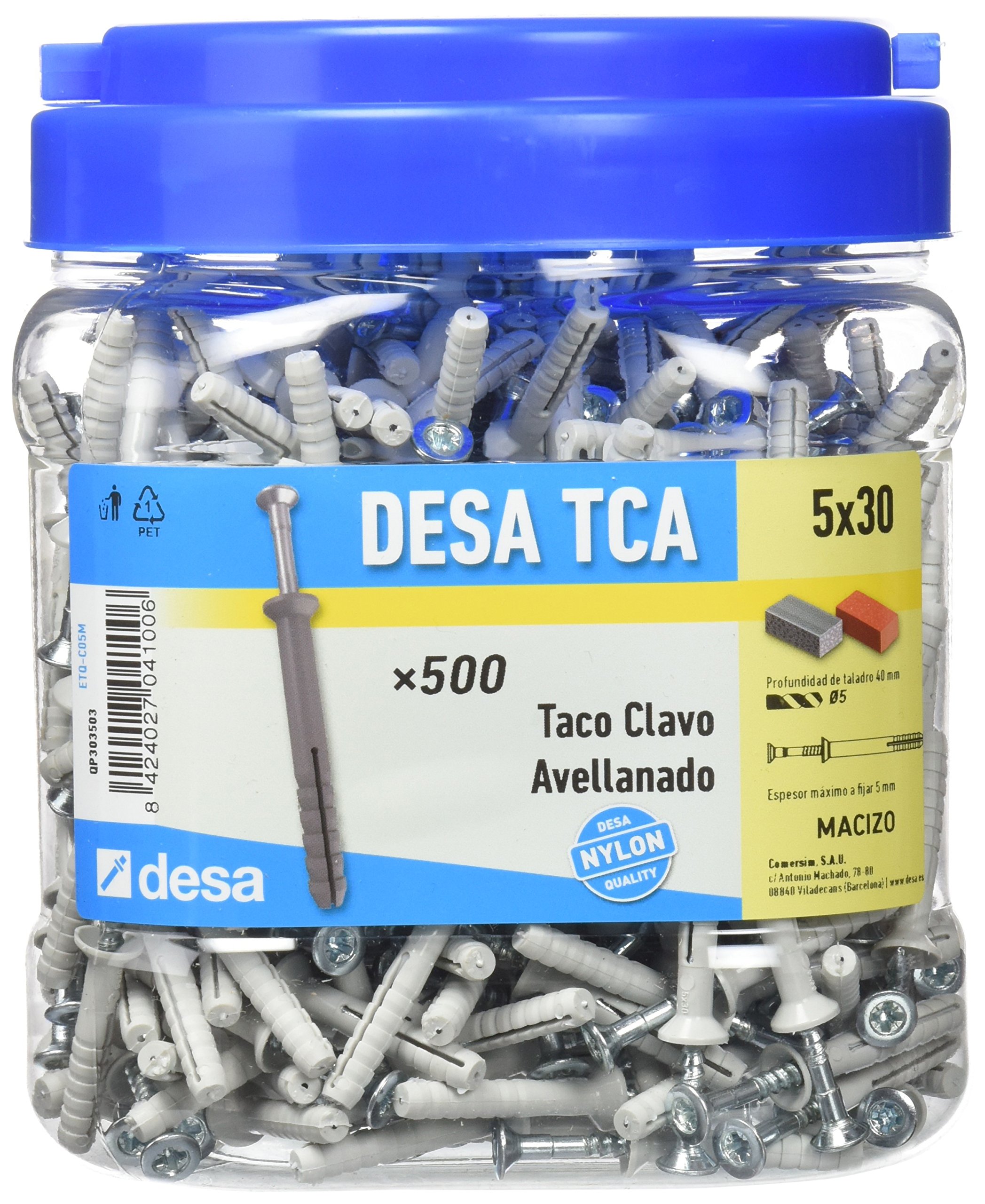Desa QP303503 – Tca Nail Plug 5 x 30 (Bottle 500u)