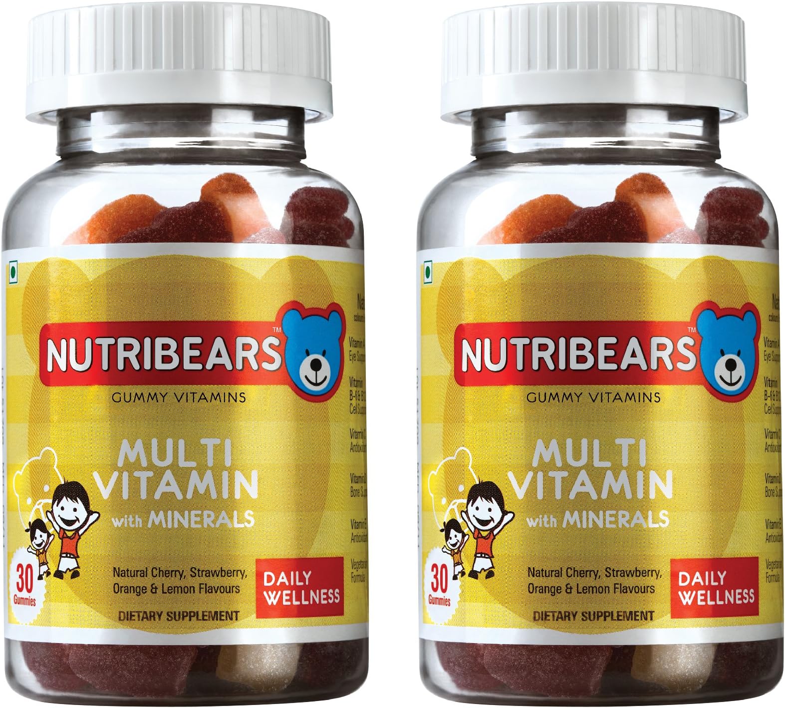 Nutribears Children's Multivitamin with Minerals Gummies - Pack of 2