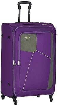 Skybags Rubik Polyester 78 cms Purple Softsided Check-in Luggage (STRUB78EPPL)