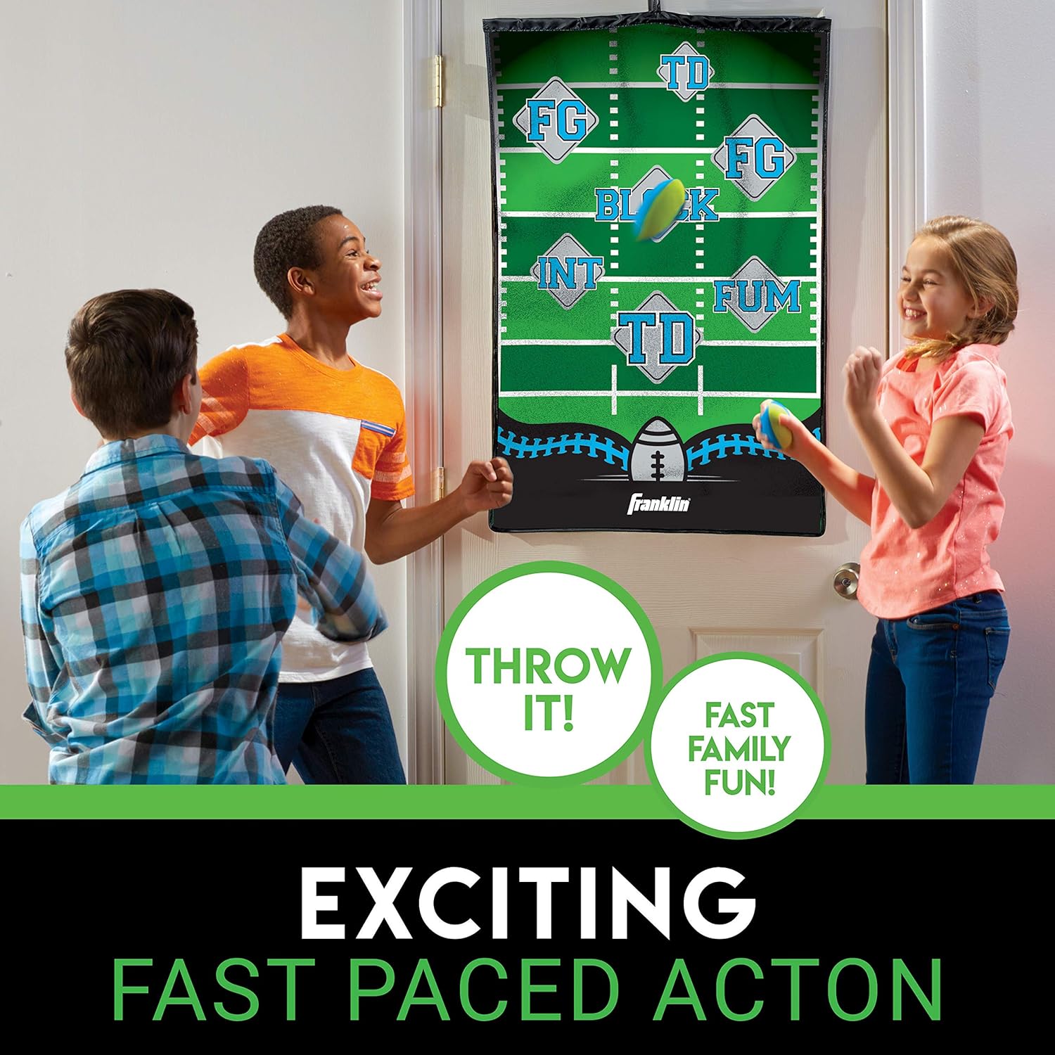Franklin Sports Football Target Indoor Pass Game, 36 X 24-Inch : Rec Room Games And Equipment : Sports & Outdoors