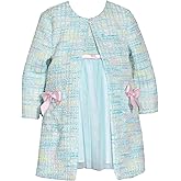 Bonnie Jean Girls 12M-6X Special Occasion Dress Coat Set
