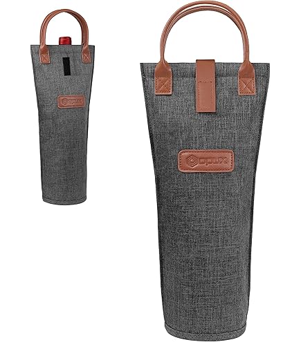 Sac Isotherme 2 En 1 Pour Bouteille Vin - Transport Et Protection | Néoprène Lavable - Rouge Et Bleu