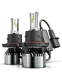 H13/9008 LED Headlight Bulbs, Marsauto 12000LM M2 Series Led Hi/Lo Beam Headlamp Conversion Kit with Fan, CSP Chip CANbus-Ready IP67 6000K Xenon White 2-Pack