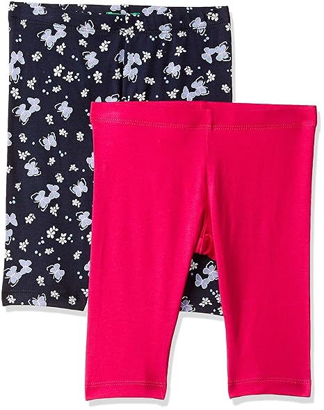 Baby Girls Regular Fit Shorts (Pack of 2)