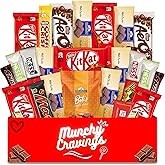 MunchyCravings Chocolate Bars Snack Box Variety Pack Gift (40 Ct.) - Chocolate Gift Basket – Gift for Men & Women, Bulk Birth