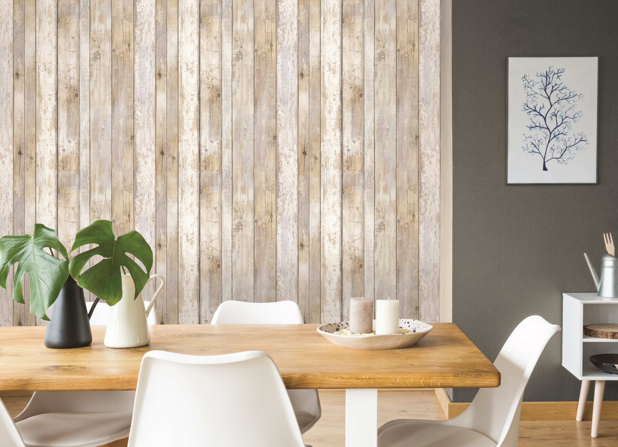 Reclaimed Wood Distressed Wood Panel Wood Grain Selfadhesive Peel