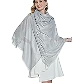 PANTONIGHT Women's Sparkling Metallic Evening Shawl Lightweight Wedding Shawl Extra Large Dressy Shawls and Wraps for Party