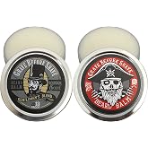 Grave Before Shave Top Shelf Bourbon &amp; Bay Rum Beard Balm Dual Pack