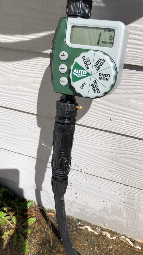Rain Bird Drip Irrigation Faucet Connection Kit - Includes Pressure Regulator & Filter For 1/2" Tubing