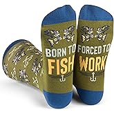 Lavley Fishing and Hunting Socks - Socks for Hunters and Fishermen, Fun Gift for Birthdays, Father’s Day, or Everyday Wear